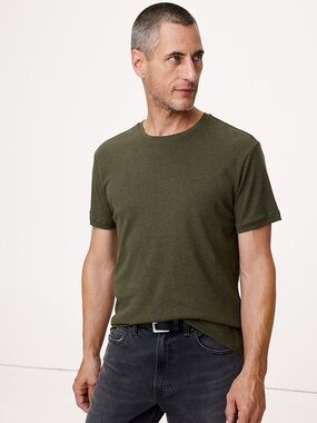 Banana Republic 100% Cotton Olive Green T-Shirt Men’s M NWOT Classic Crew Tee